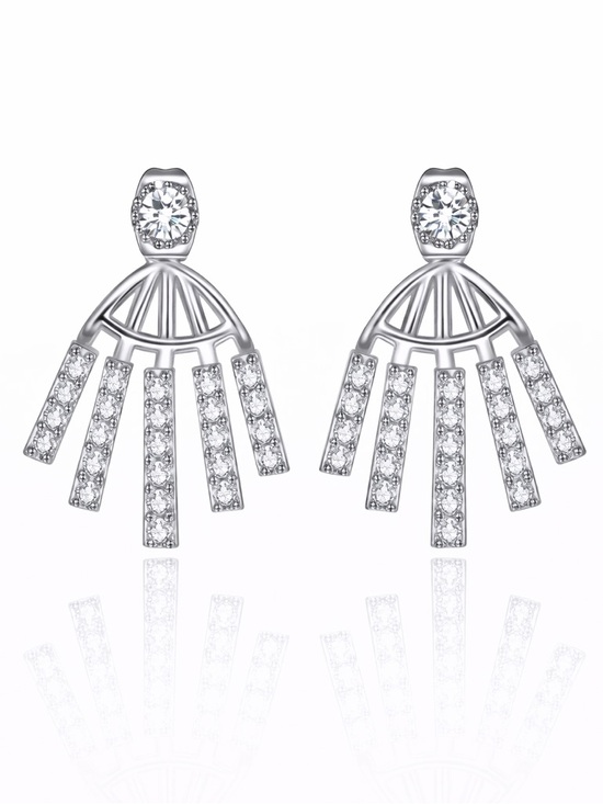 Jewelry - Swarovski Crystals Jacket Earrings The Alika